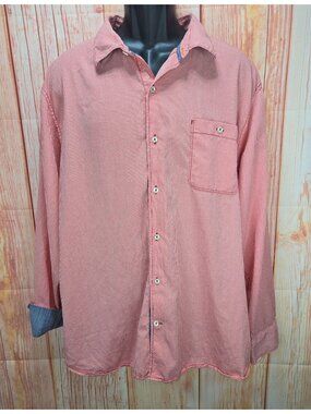 Tommy Bahama Red Check Button-Down Shirt XXL